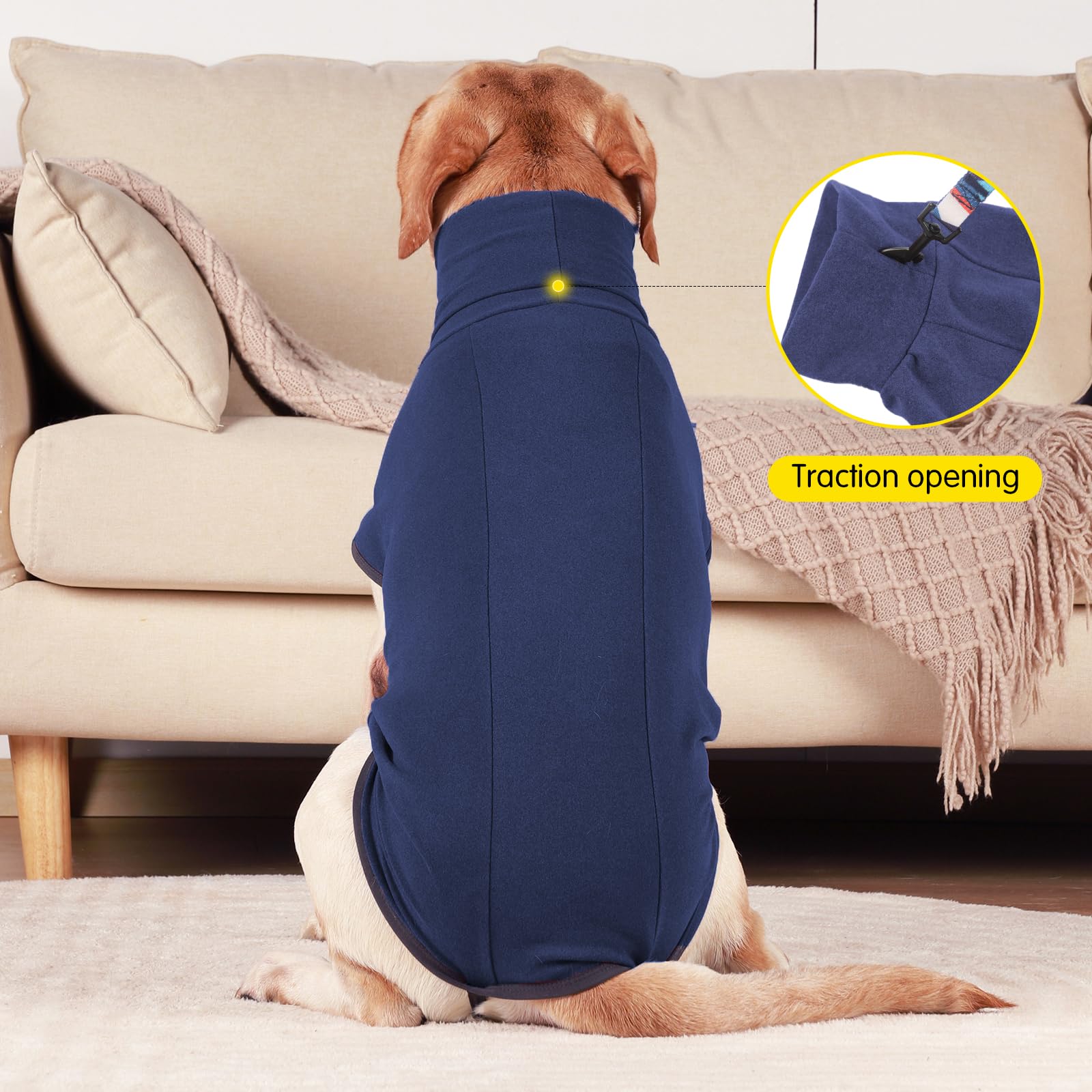 Dotoner-dog-sweater-step-in-closure-easy-on-off ensures quick, comfortable dressing for dogs.