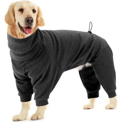 Dotoner pullover dog sweater front view for warmth during winter walks.
