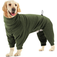 Dotoner pullover dog sweater with high collar detail for warmth and mobility.