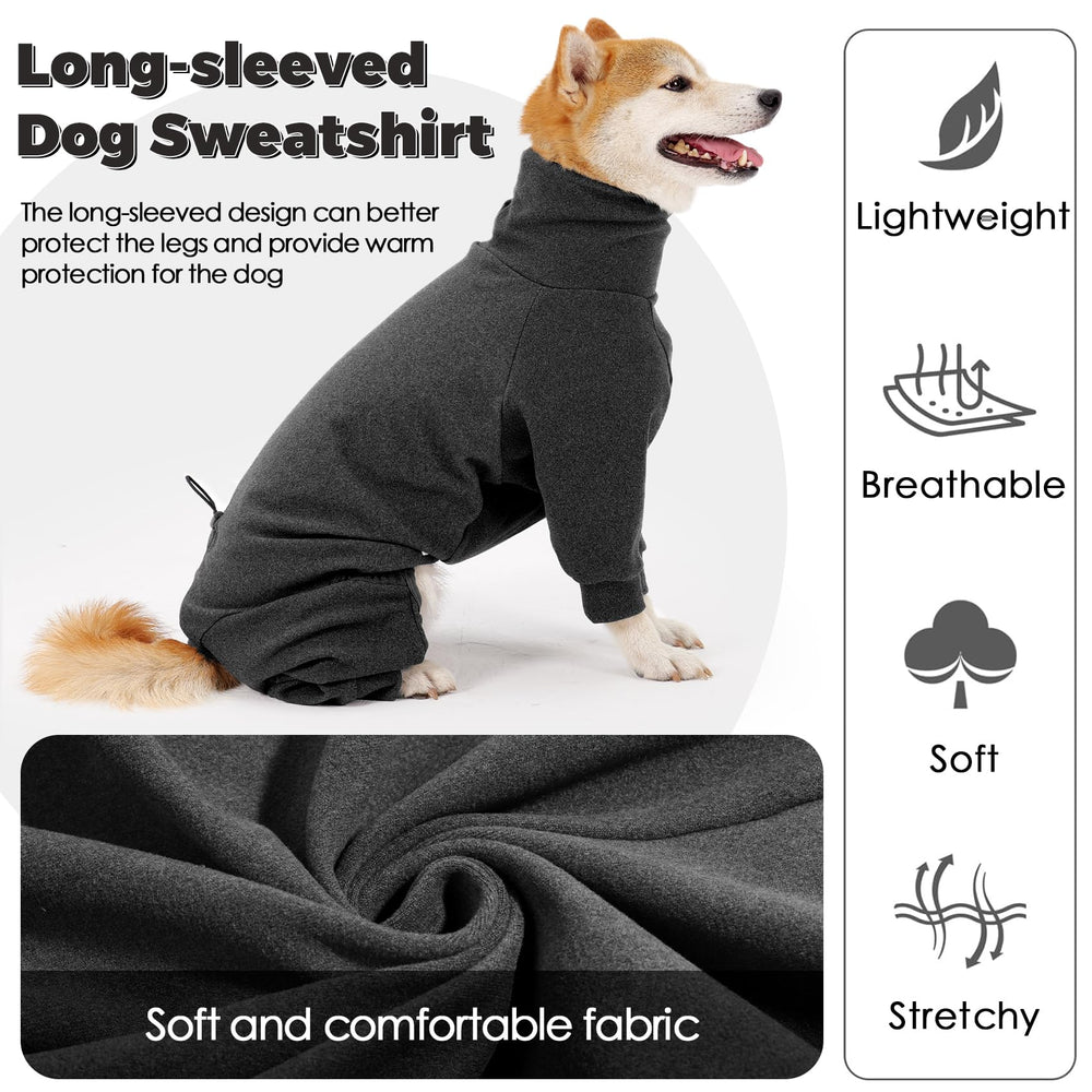 Dotoner pullover dog sweater size chart from XS to 3XL enables a snug fit.