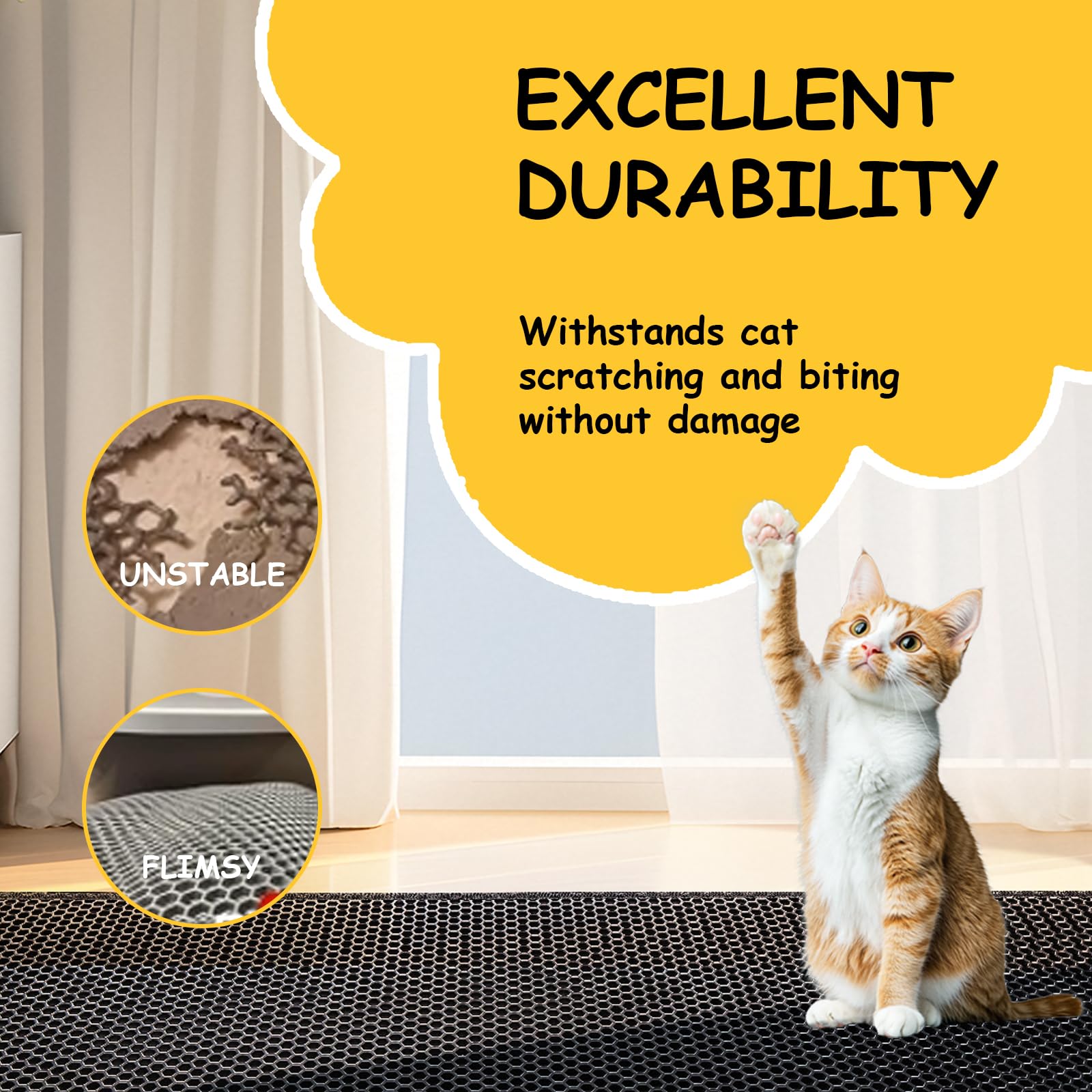 DOTPURFECT Multi-function mat serves as feeding or play surface.
