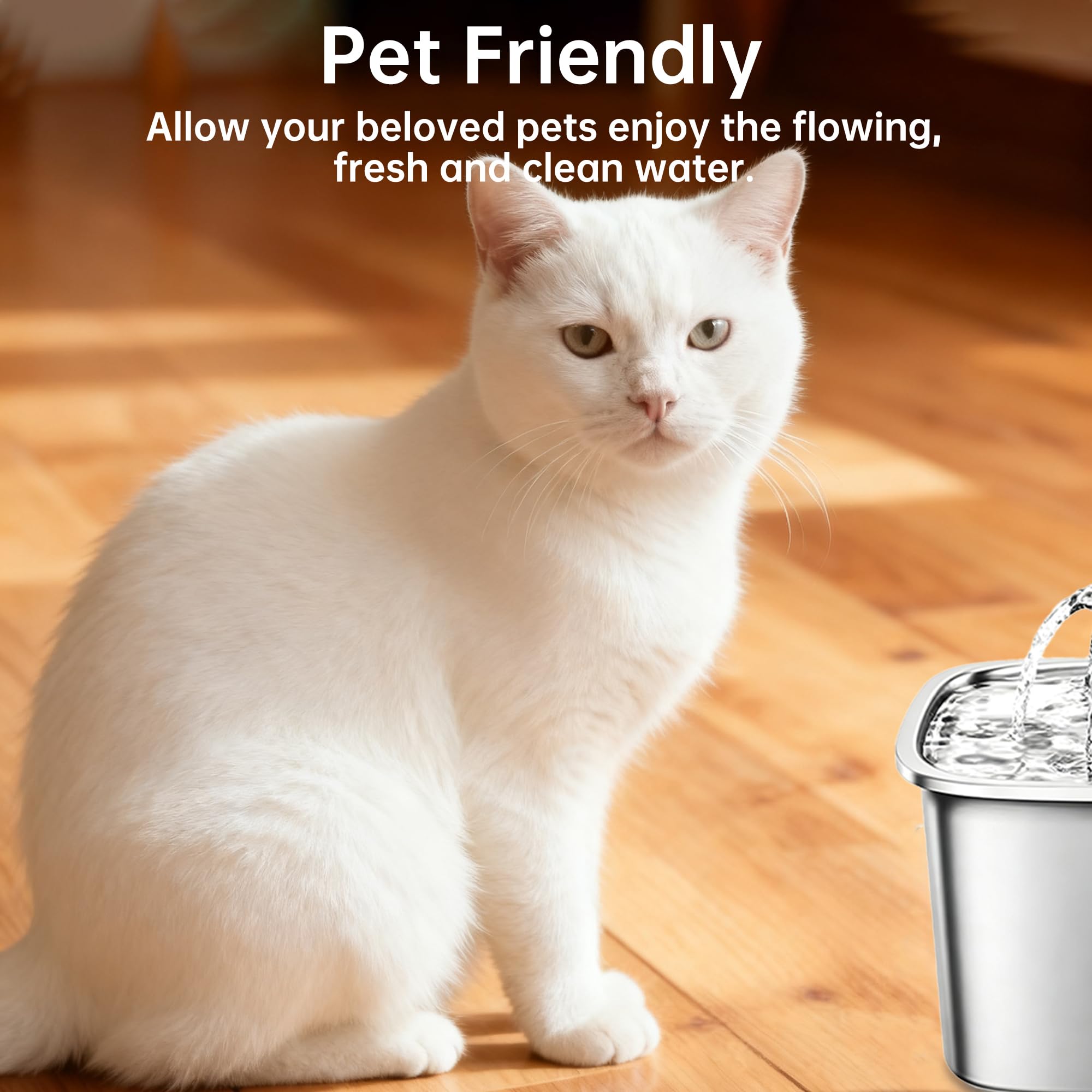 Dotzrin cat water fountain pump cleaning brush closeup emphasizes easy maintenance.