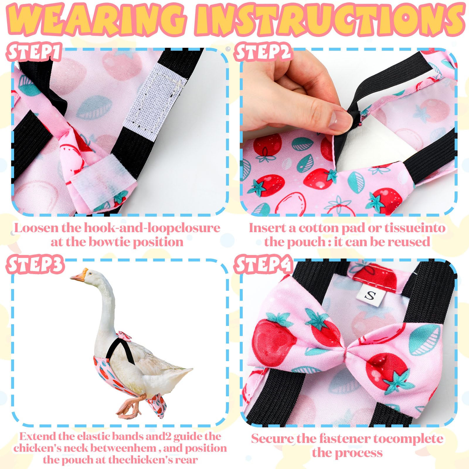 Indoor outdoor use of DoubleFill diapers shows versatile poultry care in any setting.