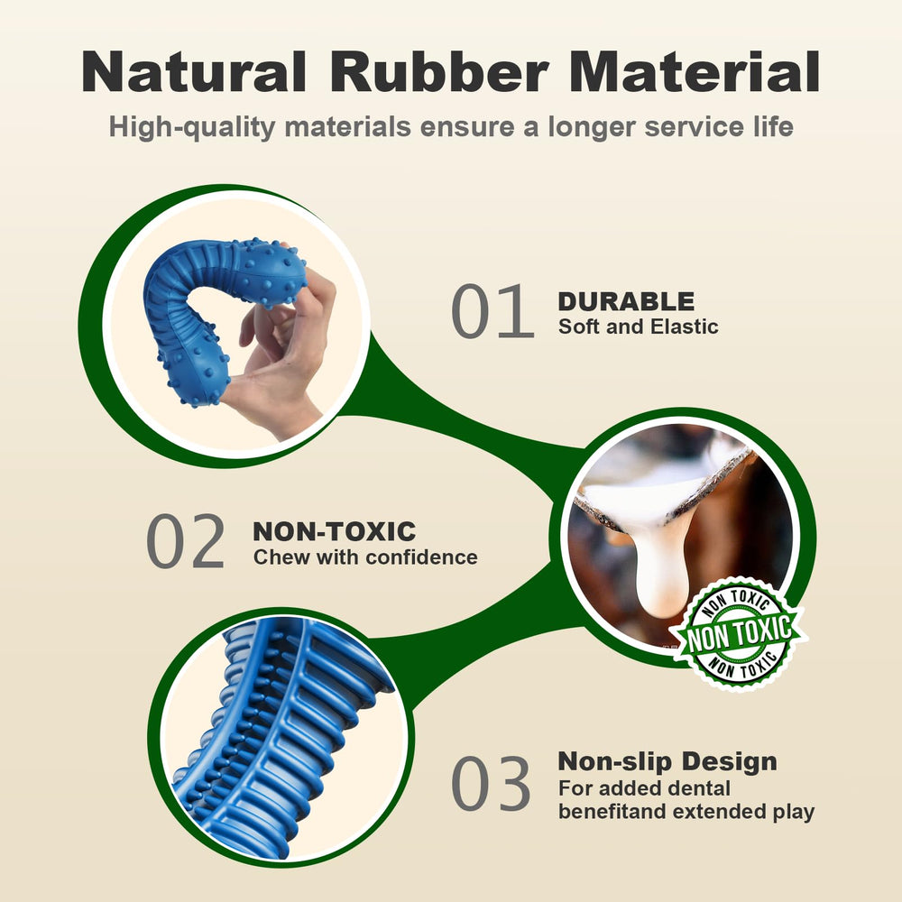 Doudele dog toy easy-clean surface for hygienic use
