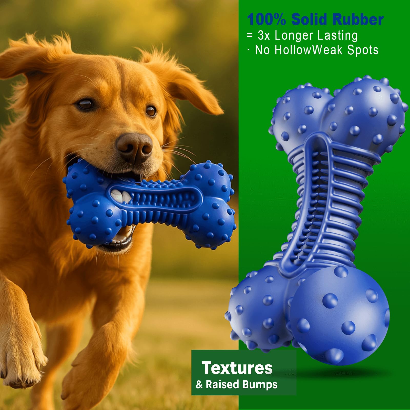 Doudele dog toy sized for medium to large dogs with long-lasting chew