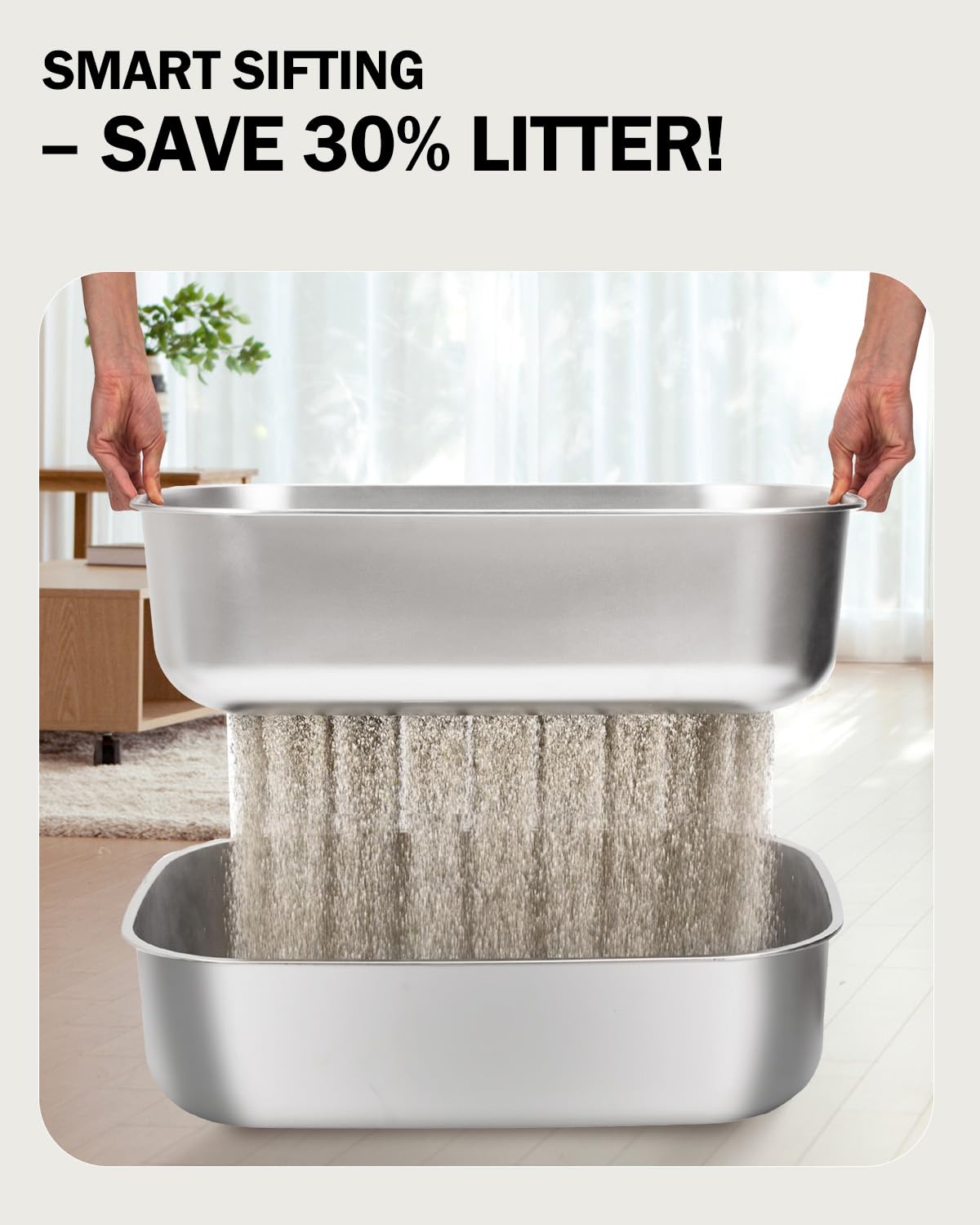 DOWANQO extra large litter box – supports large cats and multi-cat households