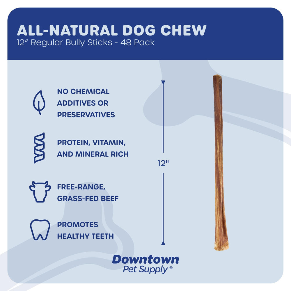 Downtown Pet Supply USA-sourced bully sticks — high-protein chew from trusted origins