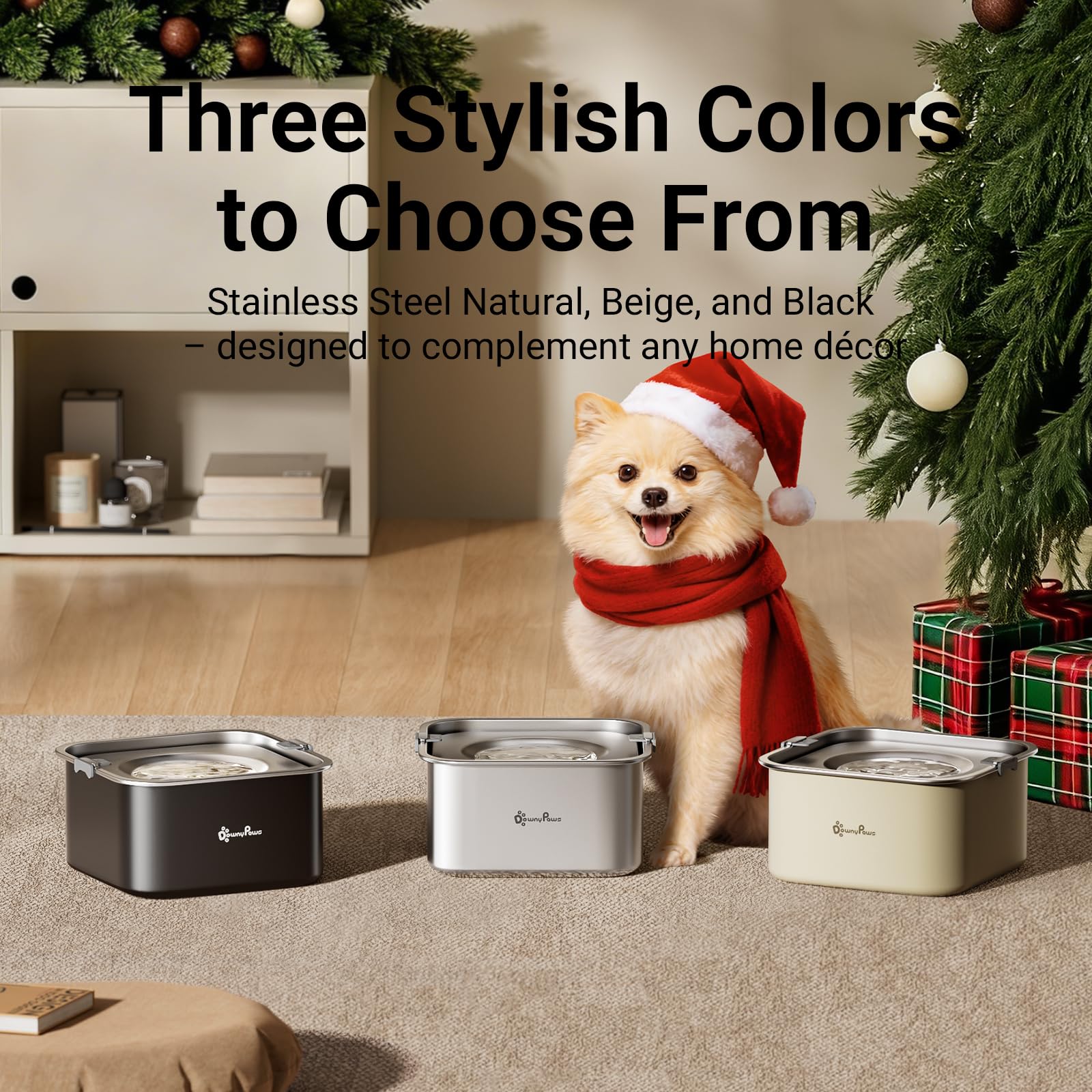 DownyPaws 3L capacity shot highlights ample water for small and medium dogs