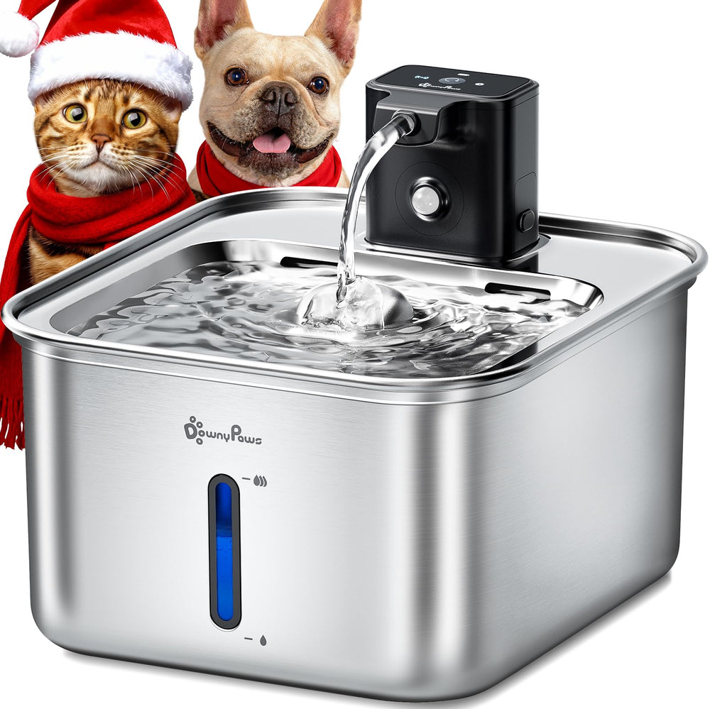DownyPaws FurSink stainless-steel body for durable, hygienic hydration