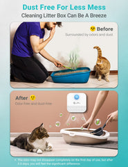 DownyPaws ion technology deodorizer emits safe ions for odor control