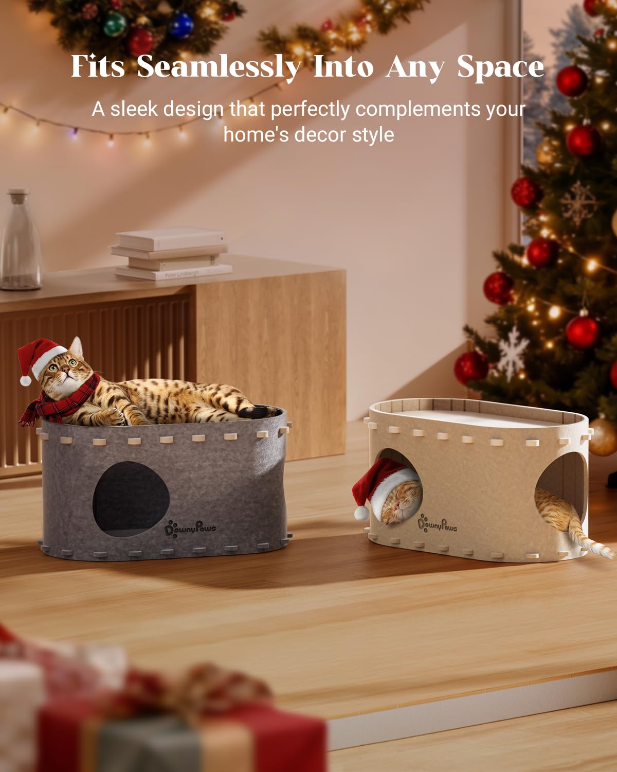 DownyPaws PeekaPurr supports cats up to 22 lbs for indoor use