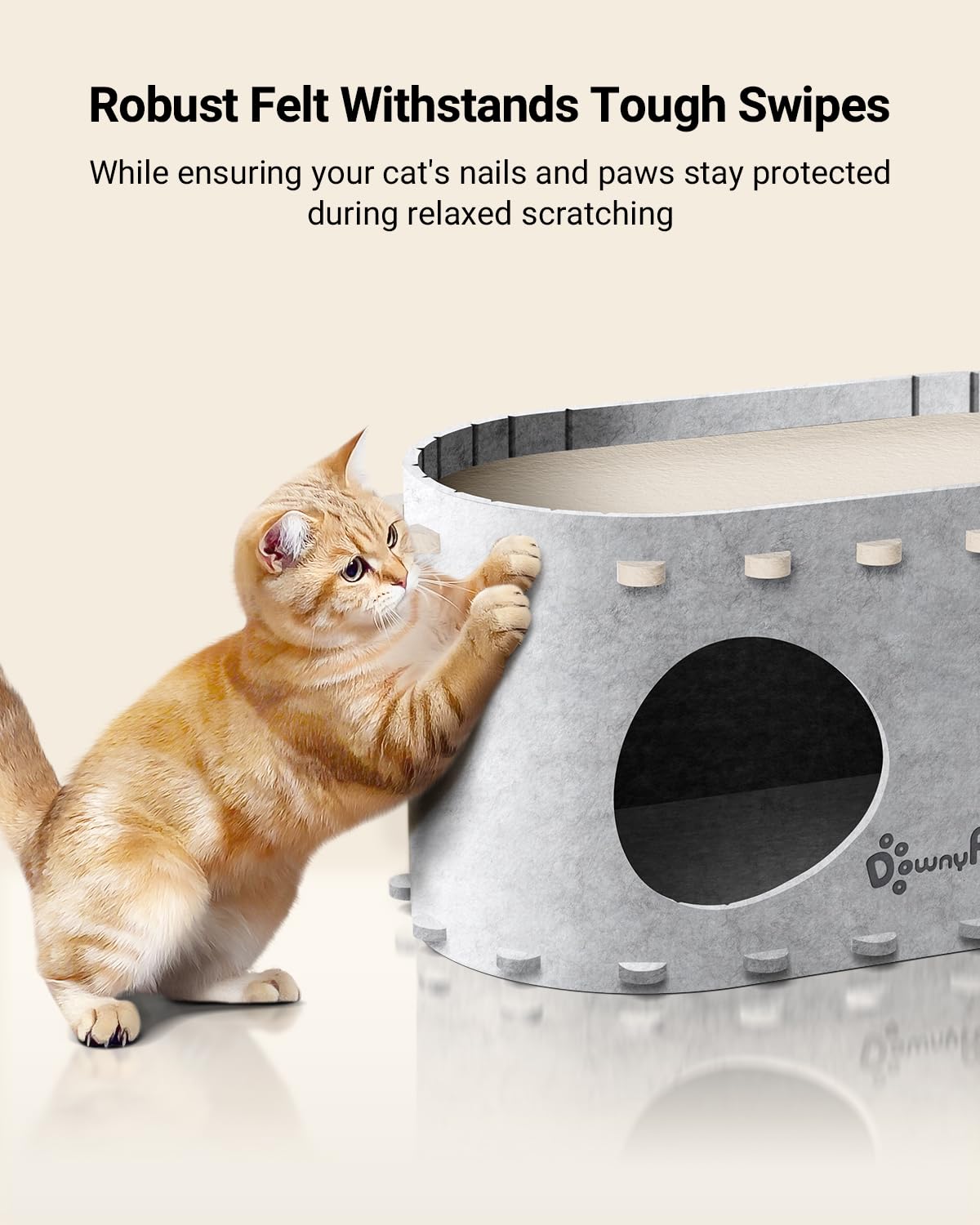 DownyPaws PeekaPurr foldable tunnel; easy access and travel-friendly play space.