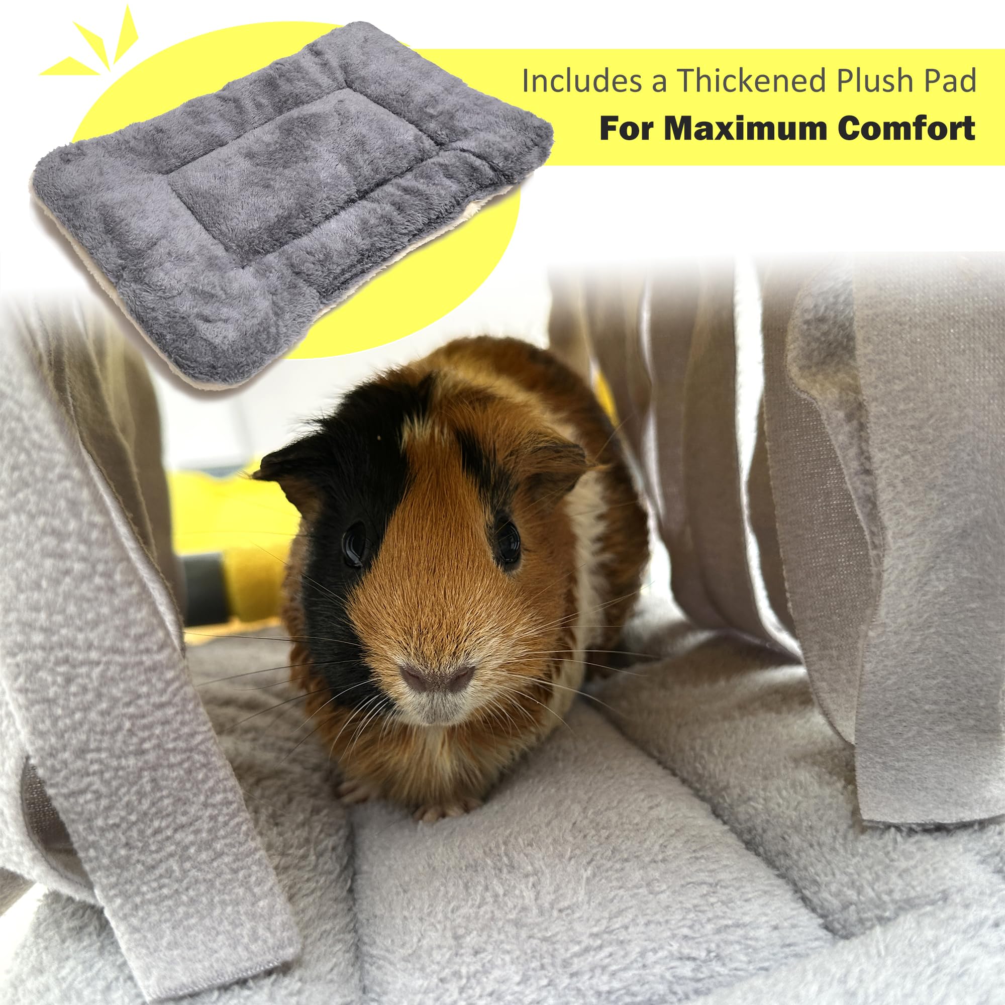 DOZZOPET guinea pigs bunk bed easy-clean detachable design for quick maintenance