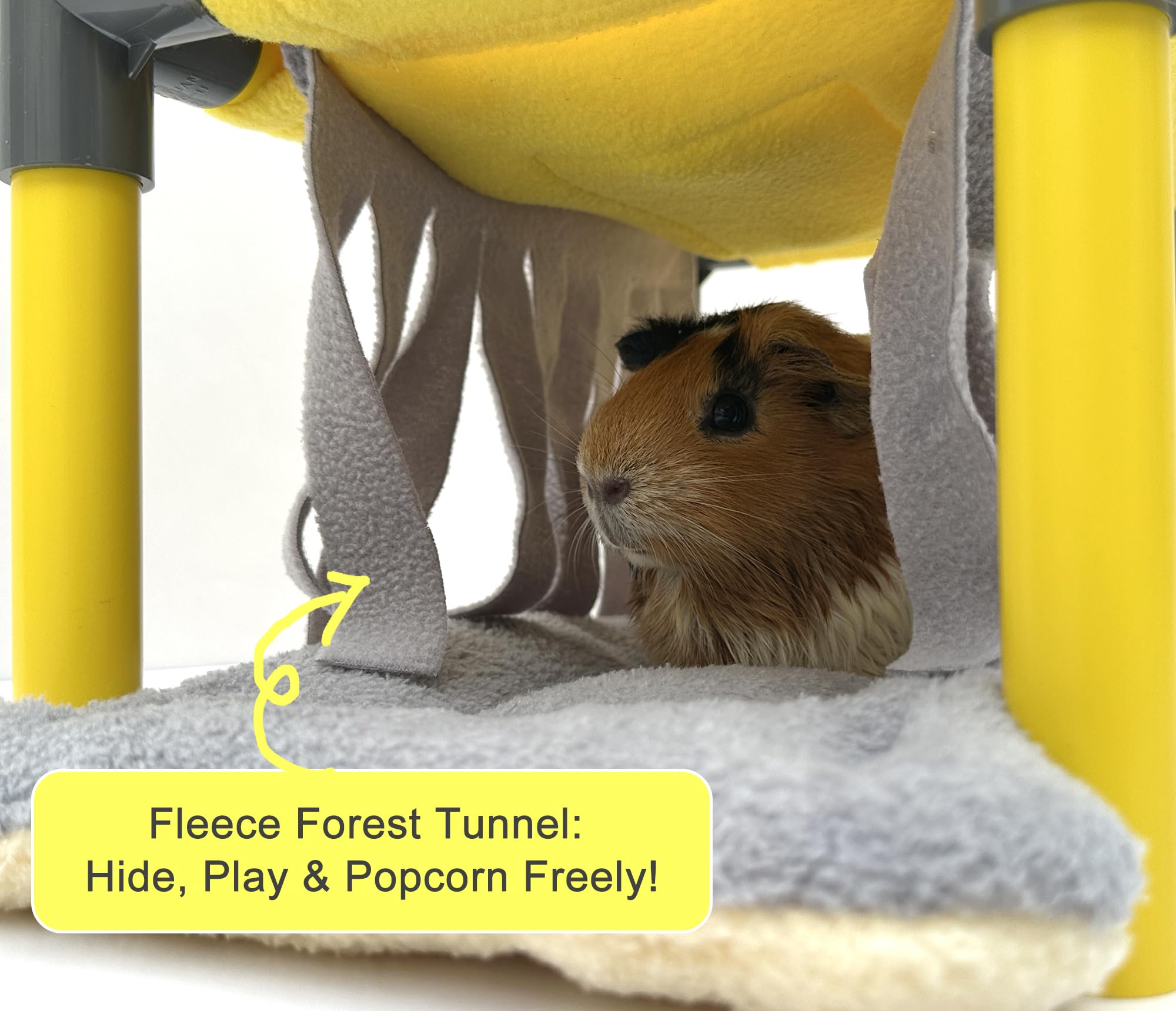 DOZZOPET guinea pigs bunk bed plush mat adds extra comfort for naps