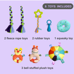 DOZZOPET elastic straps enable self-play tug sessions.