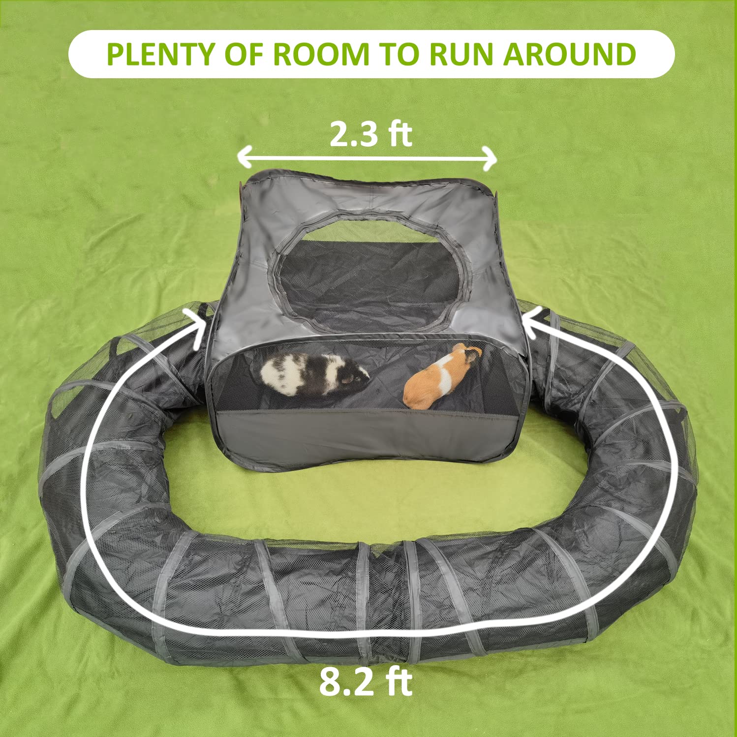 DOZZOPET travel-friendly playpen folds compactly with storage bag for outdoor adventures.