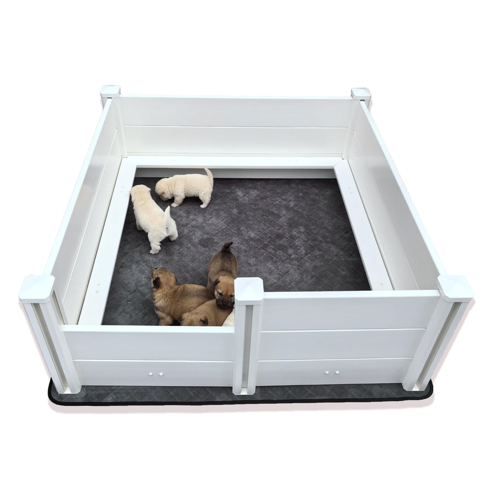 DOZZOPET whelping box pig rails keeps puppies safe around mom