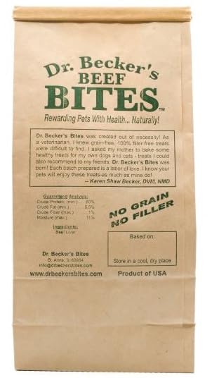 Dr. Becker's Dental-Friendly Treats, gentle on teeth for dogs and cats.
