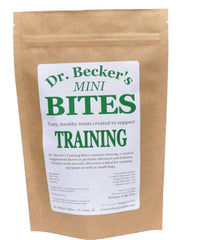 Dr. Becker's Mini Bites beef liver morsels for quick training rewards.
