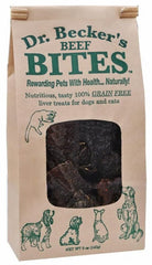Dr. Becker's Original Beef Bites beef liver chip close-up for training rewards.
