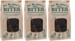 Dr. Becker's Original Beef Bites 3-pack packaging, perfect for training rewards.