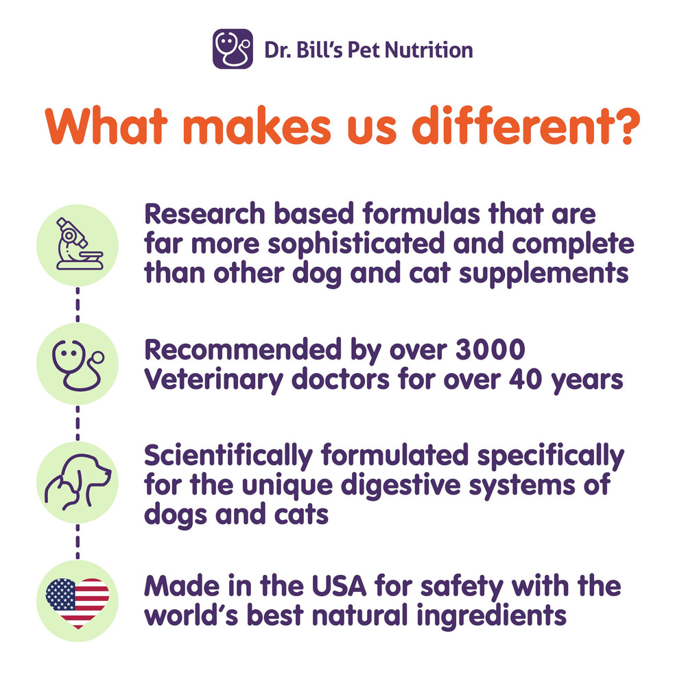 Dr. Bill’s Canine Cognitive Support DHA closeup suggests omega-3 brain nourishment.