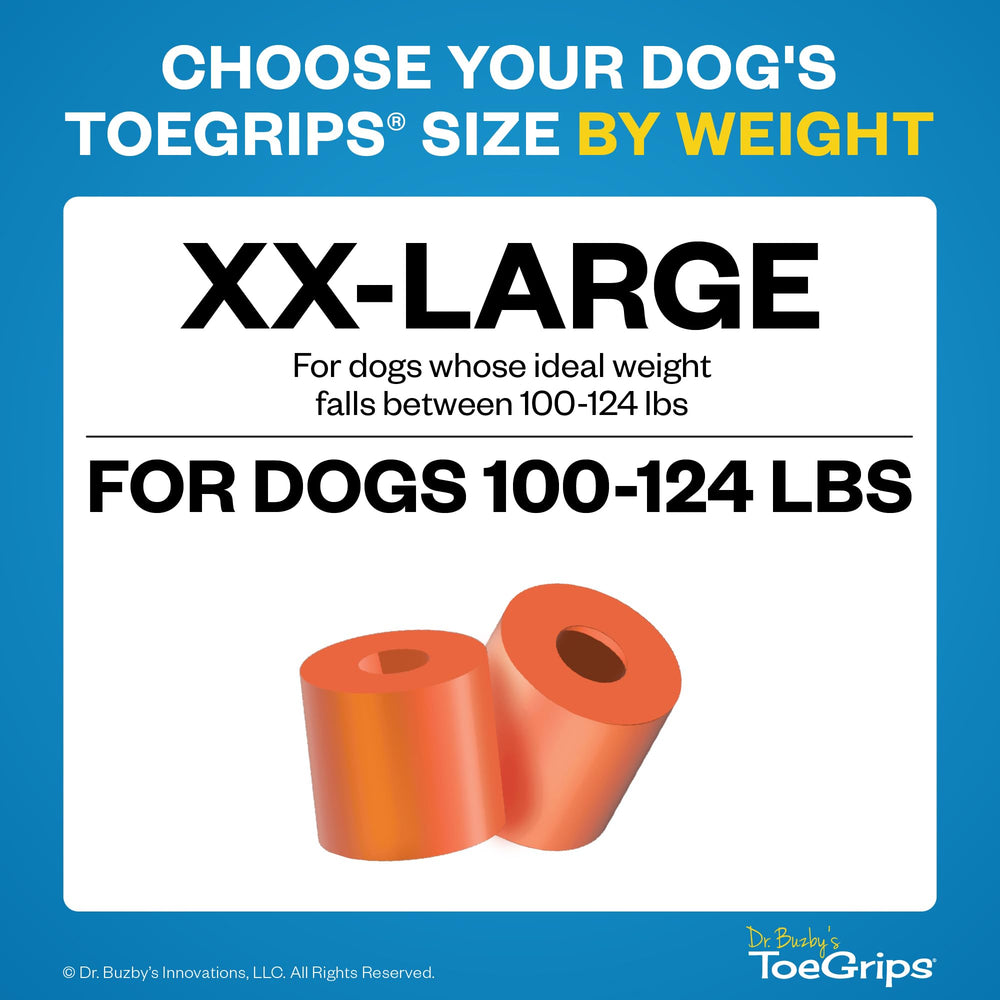 Dr. Buzby's ToeGrips close-up showing nail tip contact and stability on slippery surface.
