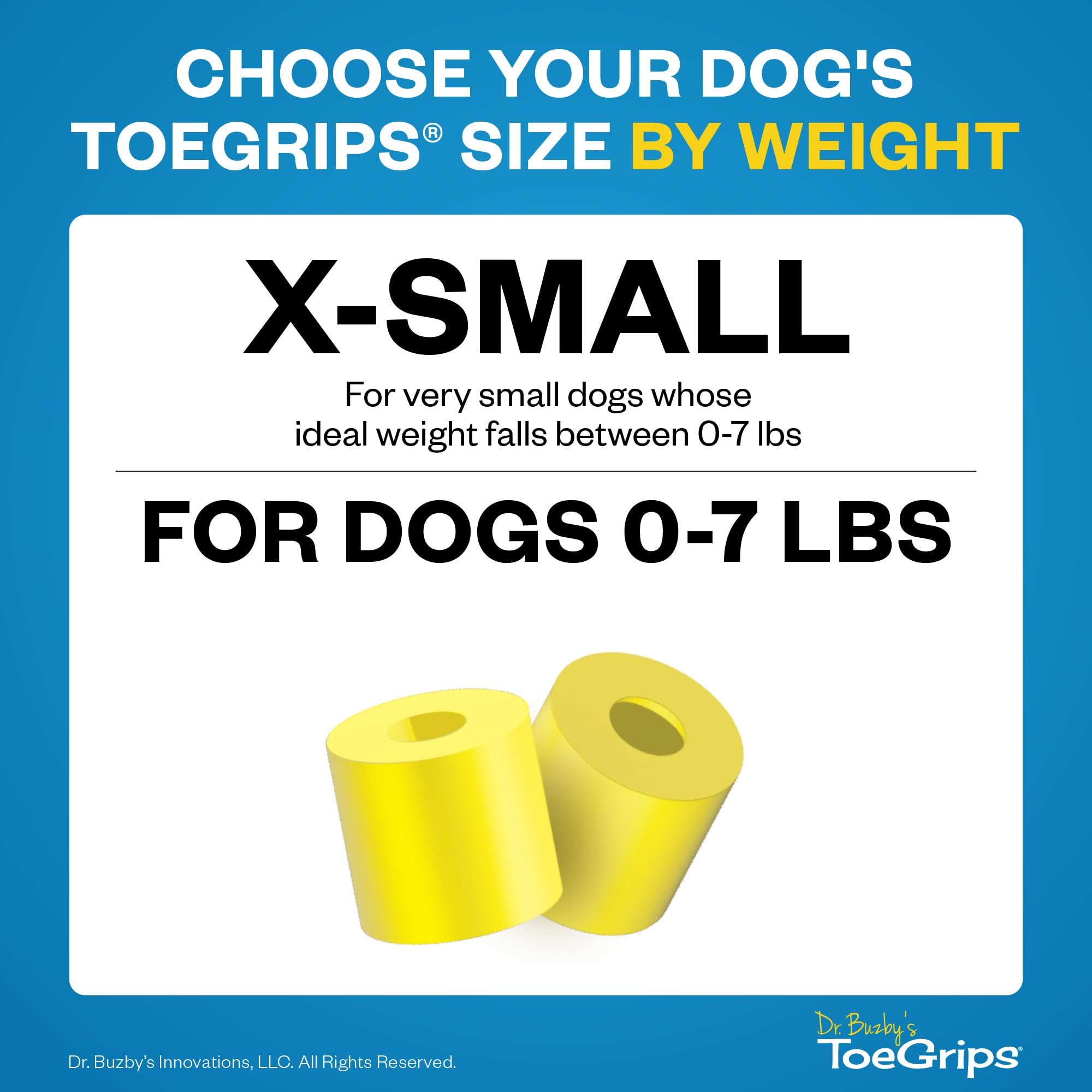 Dr Buzby's ToeGrips XSmall pack of 20 grips for small dogs.