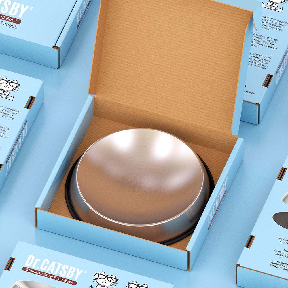 Dr. Catsby Food Bowl won't absorb smells, keeping your kitchen fresh.