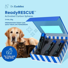 Dr. Cuddles ReadyRESCUE bottle cap close-up for safe, quick dosing in emergencies