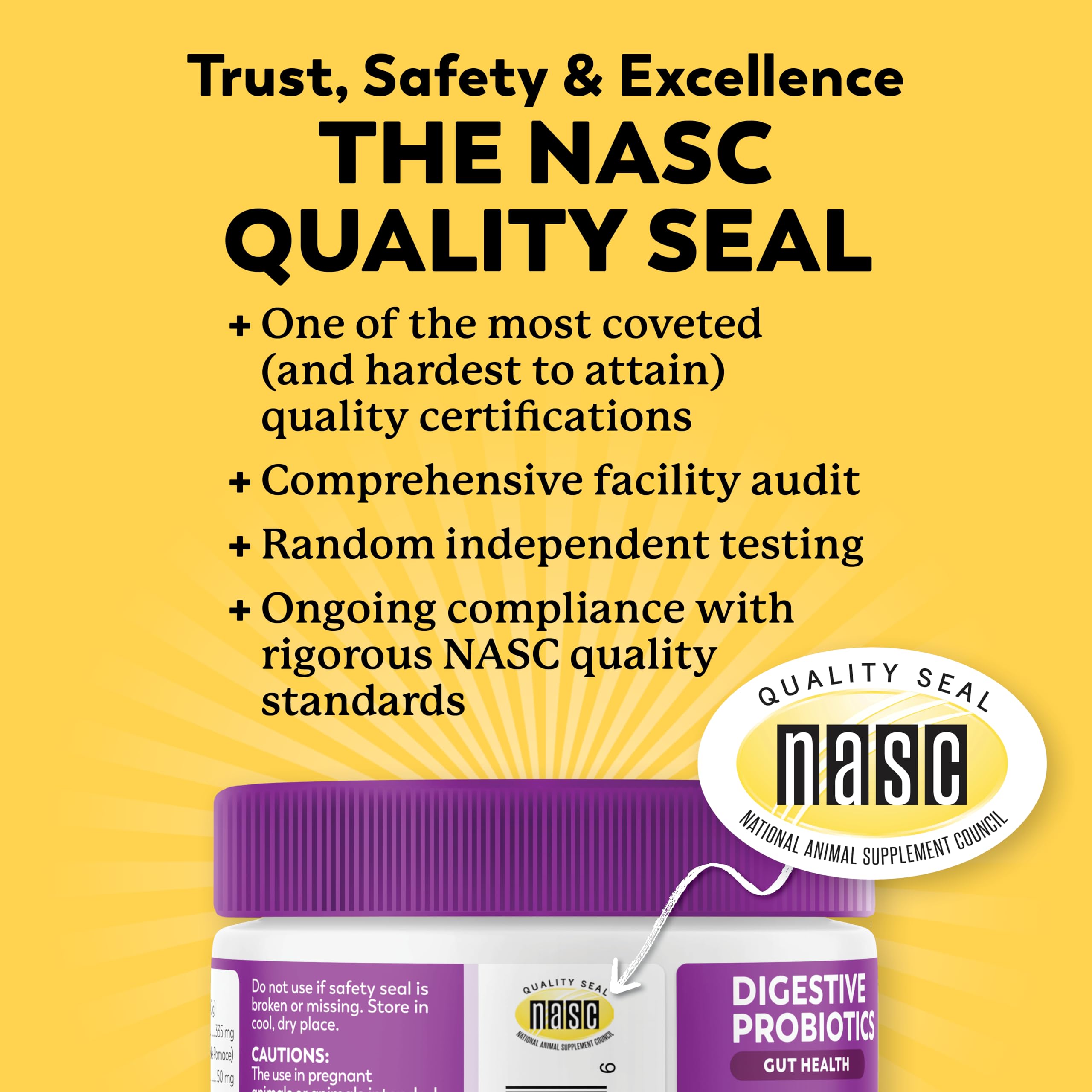 Dr. Harvey's Digestive Probiotic Soft Chews are dairy-free for sensitive dogs.