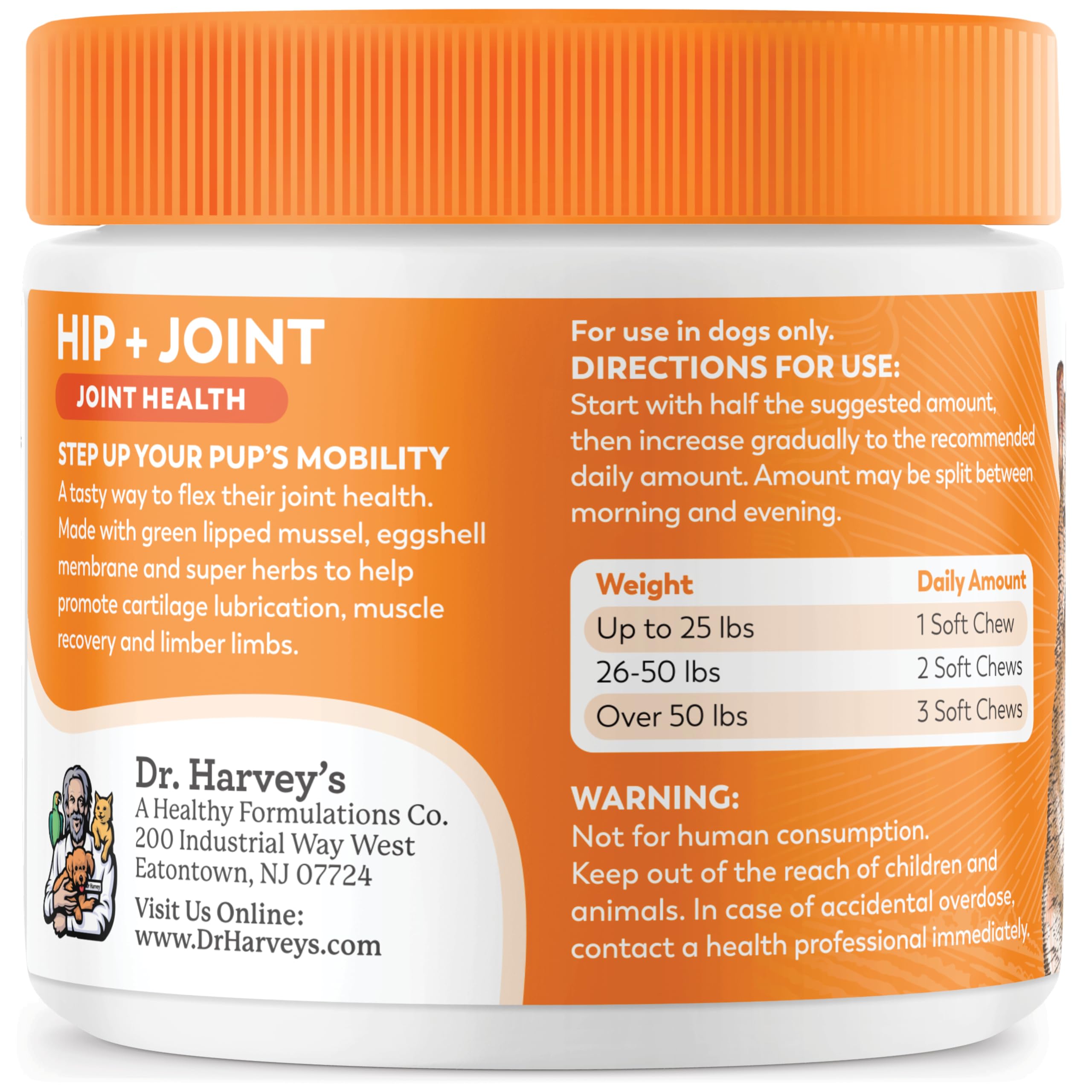 Dr. Harvey's eggshell-membrane nutrition image highlights natural recovery support.