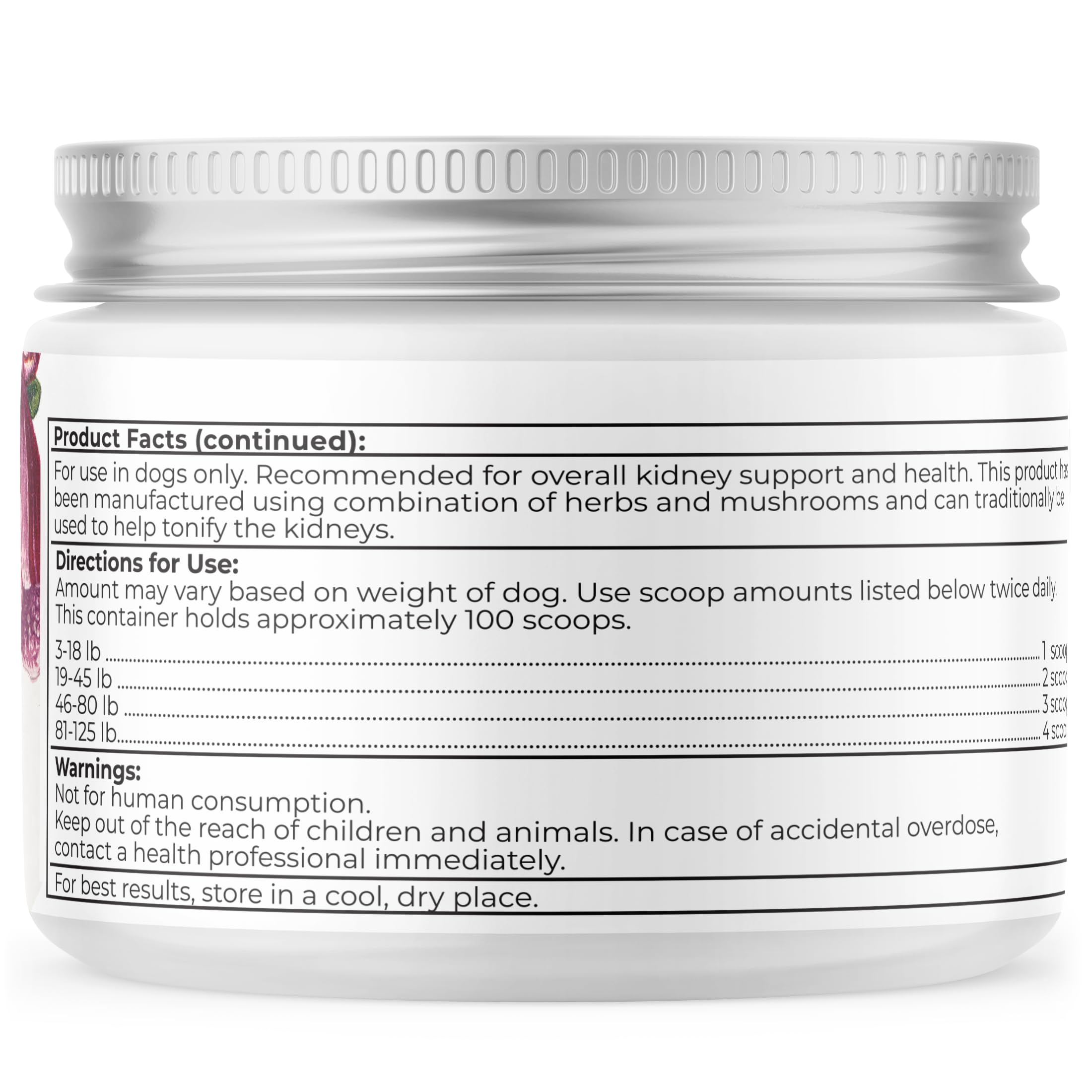 Dr. Harvey's Kidney Health astragalus root adaptogen supports stress-responsive health in dogs