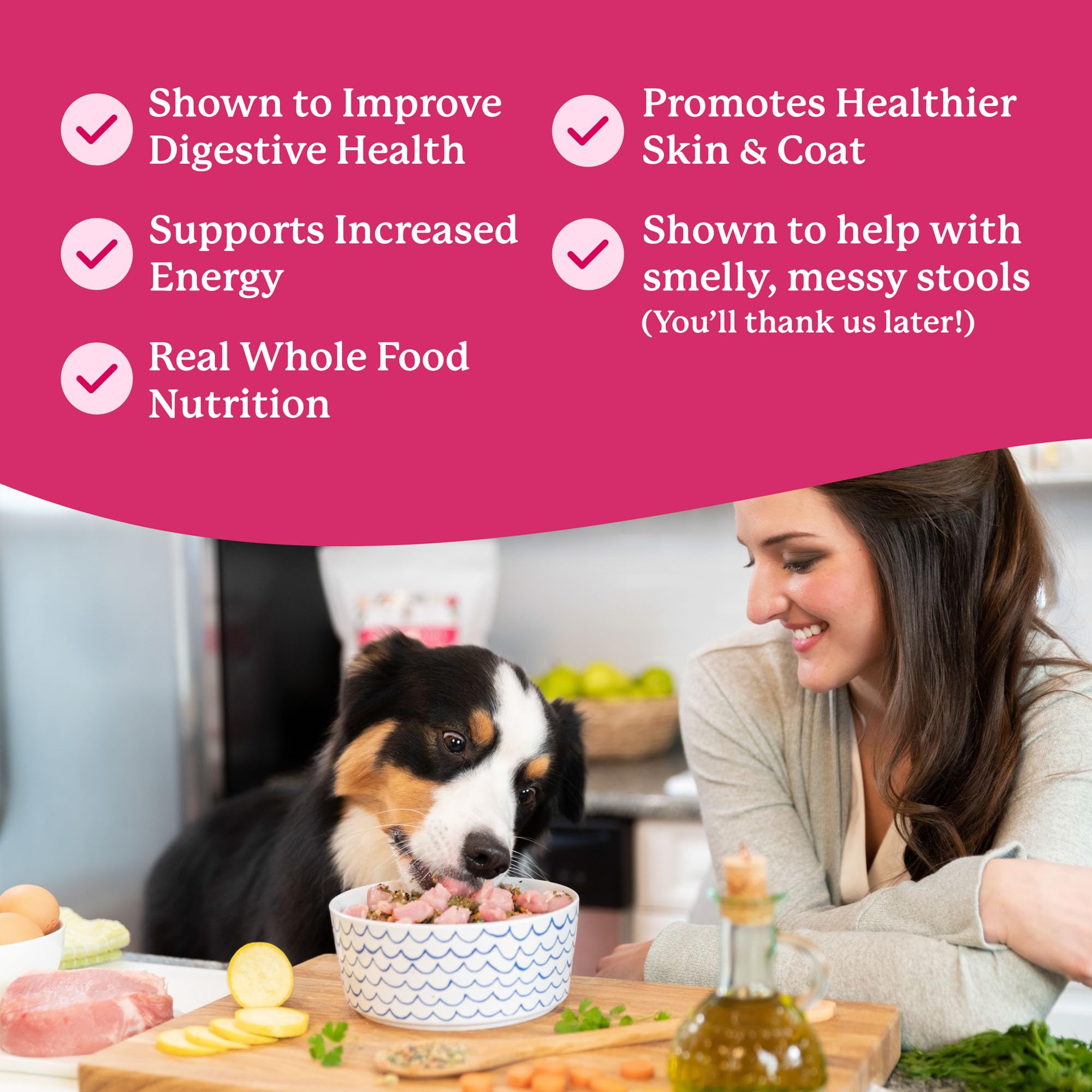 Dr. Harvey's Raw Vibrance dehydrated vegetables — nine nutrient-rich veggies boost meal variety.