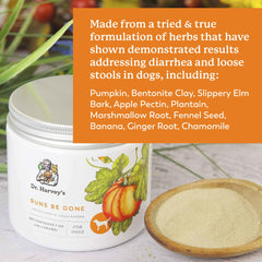 Dr. Harvey's Runs Be Done pumpkin and clay mix for gentle gut balance