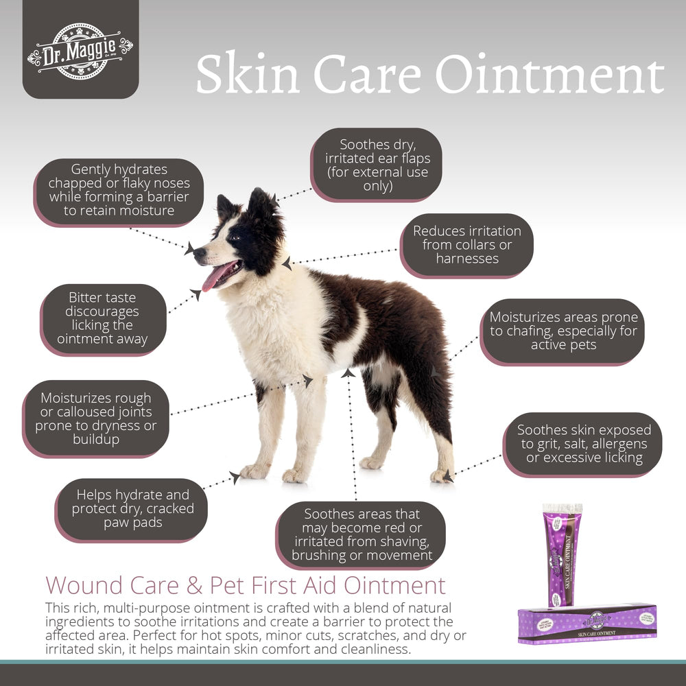 Dr. Maggie Skin Care Ointment jar close-up shows natural ingredients