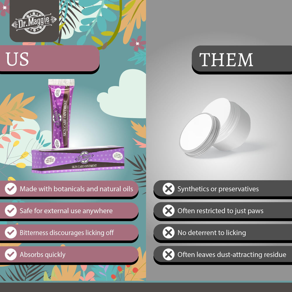 Dr. Maggie Skin Care Ointment packaging display emphasizes Canada-made claim
