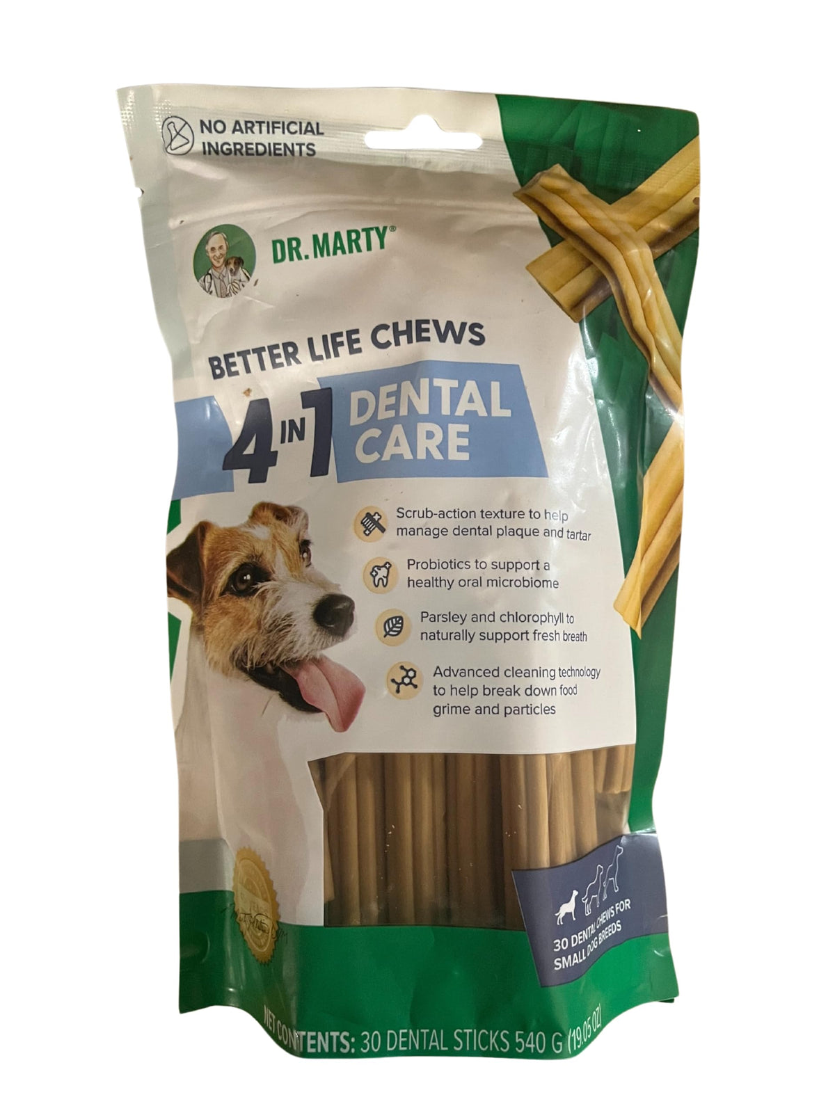 Dr. Marty Dental Treats for small dogs chew promoting dental care and fresh breath