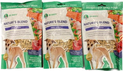 Dr. Marty Nature's Blend small-breed freeze-dried raw dog food, convenient 3-pack for daily meals.