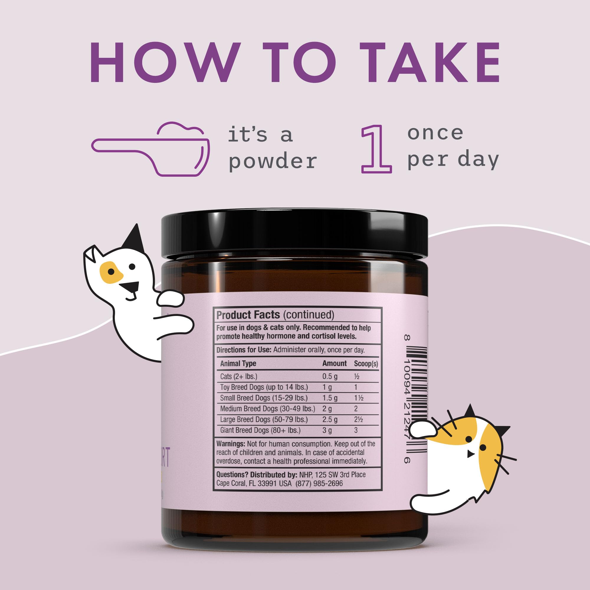Dr. Mercola Bark & Whiskers Adrenal Support supports dogs and cats during active play.