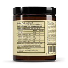 Dr. Mercola Bark & Whiskers with cranberry and D-mannose for urinary health support.