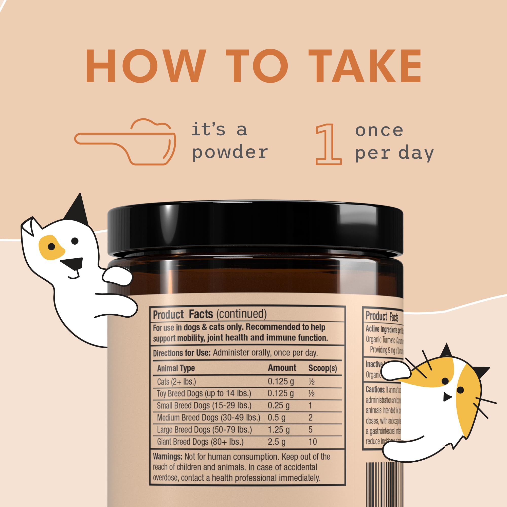 Dr. Mercola Bark & Whiskers curcumin supports mobility during walks and play.