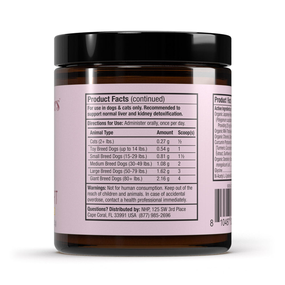Dr. Mercola Bark & Whiskers Detox milk thistle closeup for liver health