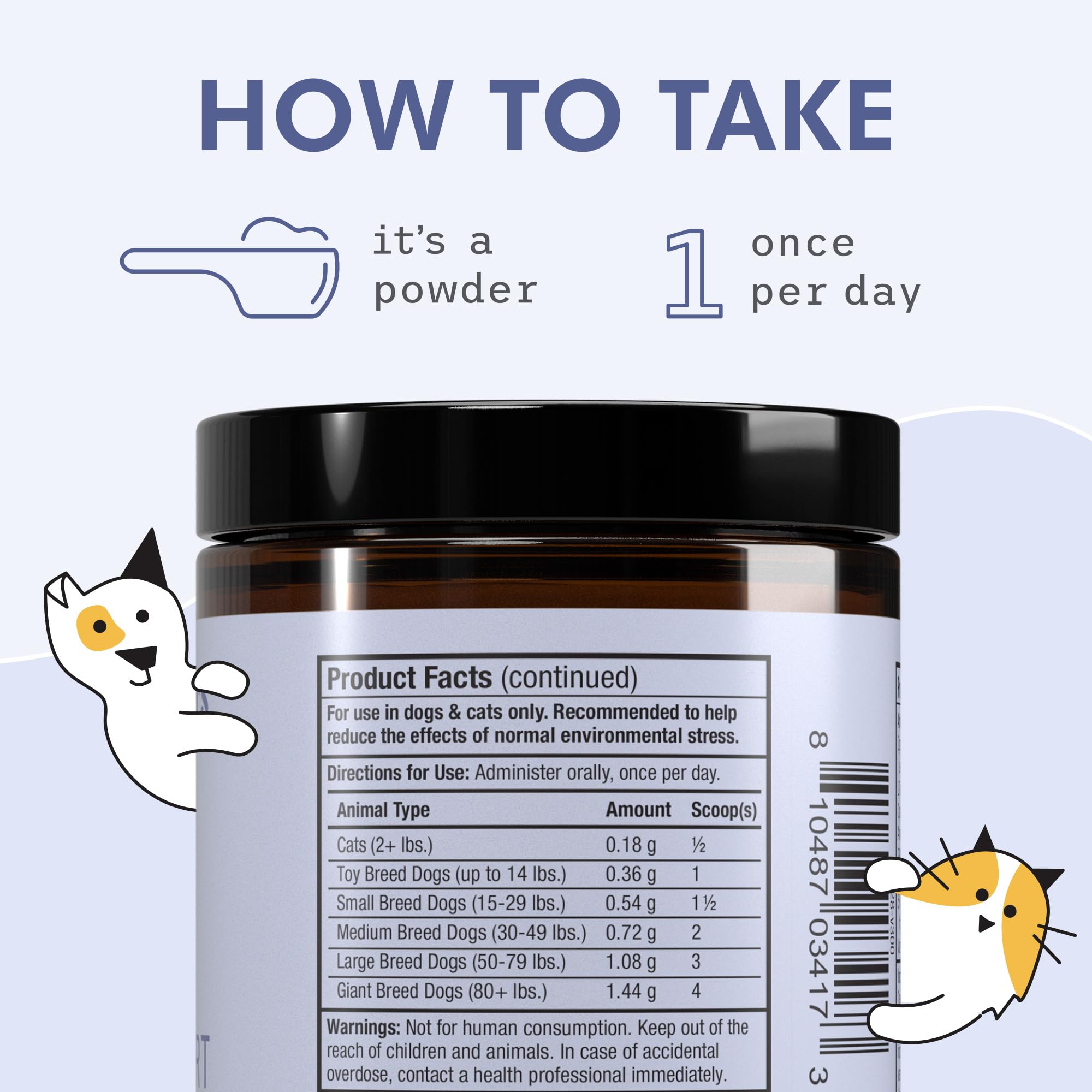 Dr. Mercola Bark & Whiskers suitable for dogs and cats use.