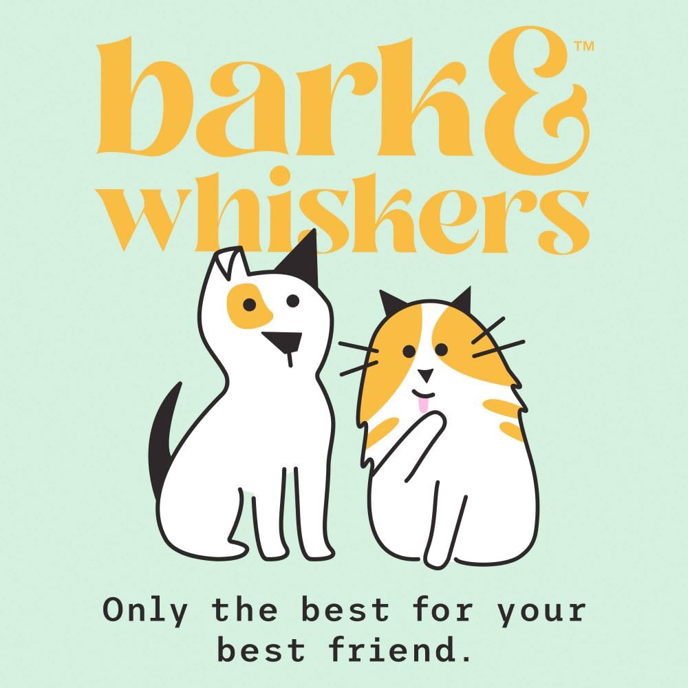 Gluten-free Bark & Whiskers packaging on shelf appealing to allergy-conscious owners.