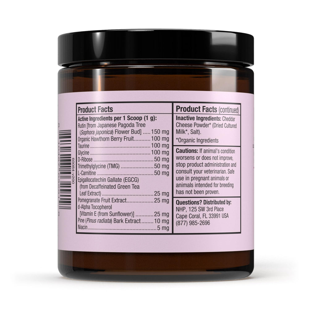 Dr. Mercola Bark & Whiskers scoops for easy daily dosing that supports cardiovascular function.