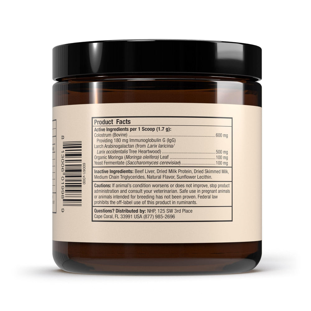 Dr. Mercola Bark & Whiskers Immune Support scoop dispensing makes dosing quick and easy.