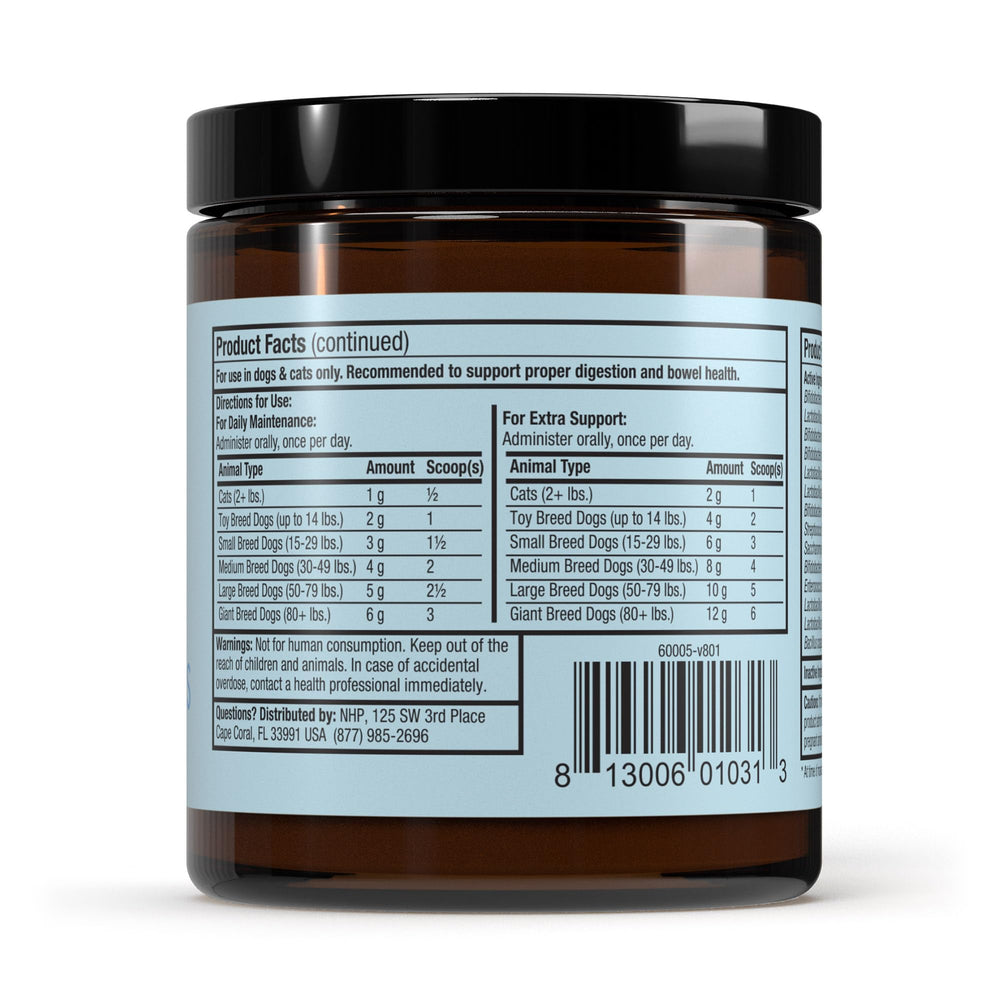 Close-up of Dr. Mercola Bark & Whiskers powder on pet food for easy daily use.
