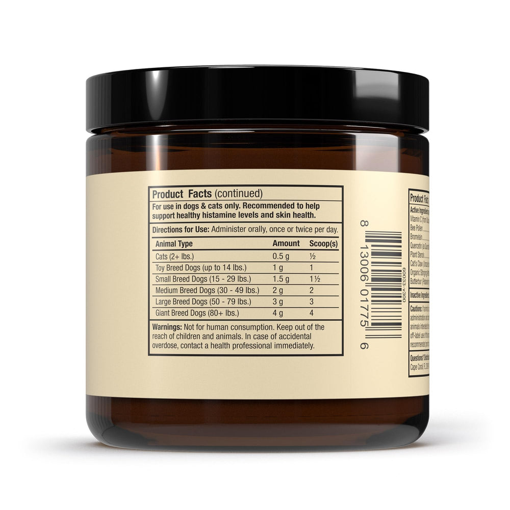 Beef liver flavor of Bark & Whiskers Seasonal Support appealing to pets during daily dosing