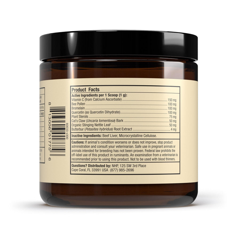 Dr. Mercola Bark & Whiskers Seasonal Support powder dispense for easy mixing